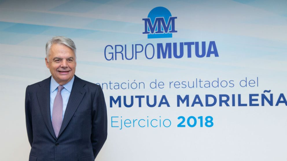 Ignacio Garralda (Mutua Madrileña) durante la presentación de resultados 2018