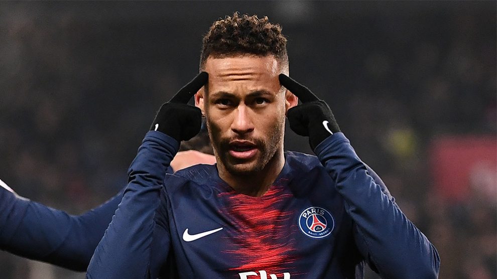 Neymar, en un partido con el PSG.