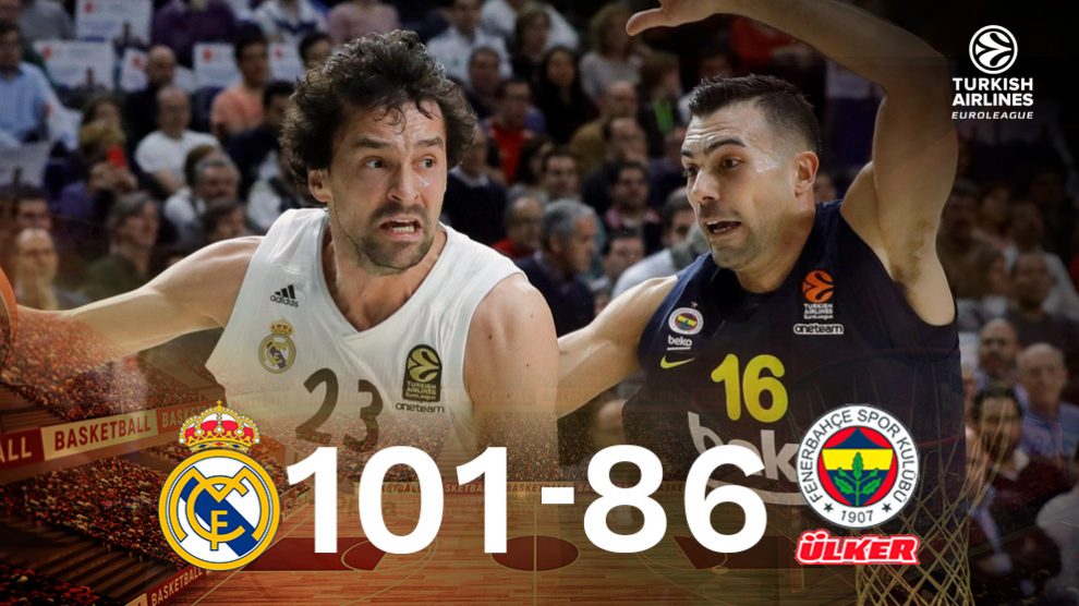 El Real Madrid venció al Fenerbahce en Euroliga.