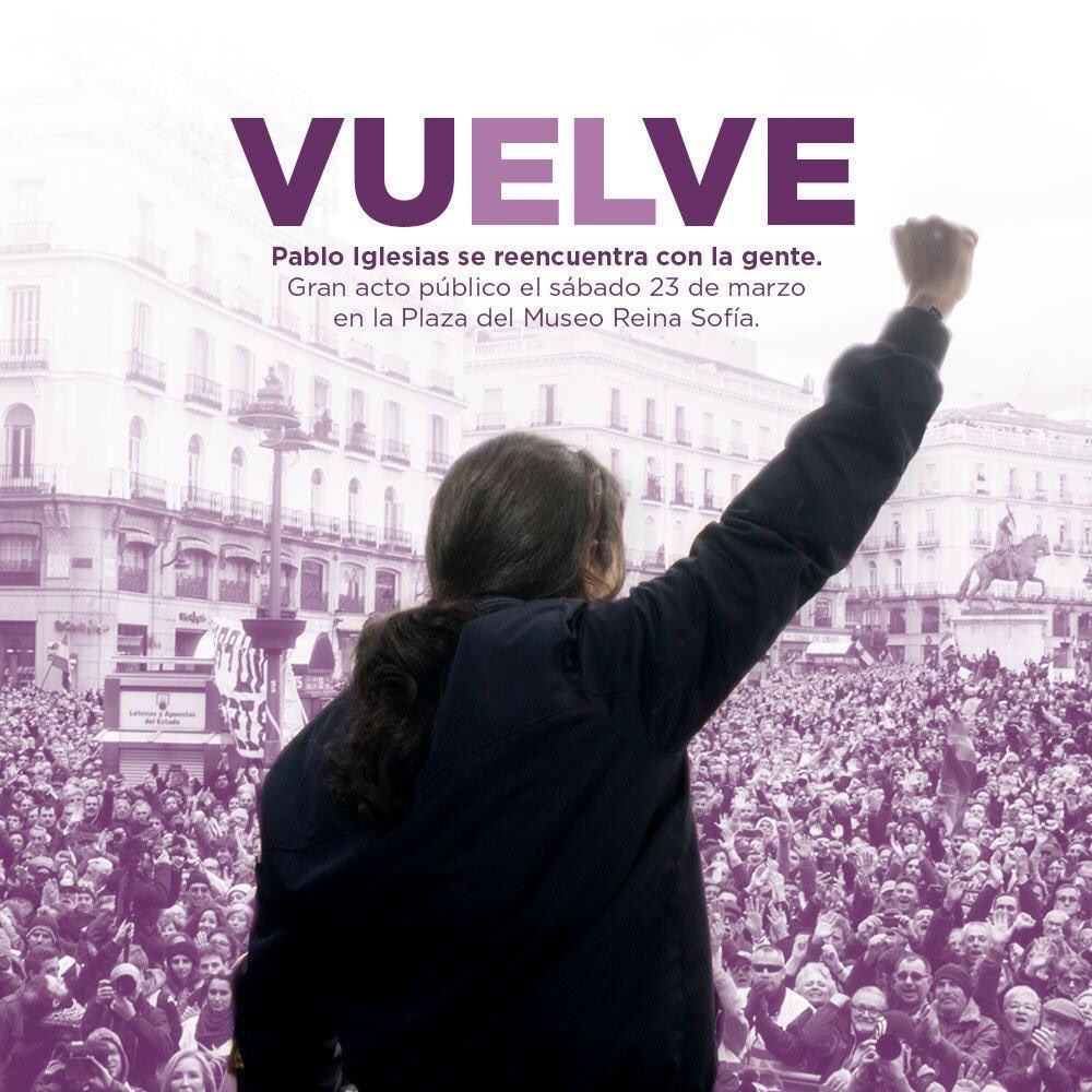 El cartel de Podemos que rechazó Pablo Iglesias por machista