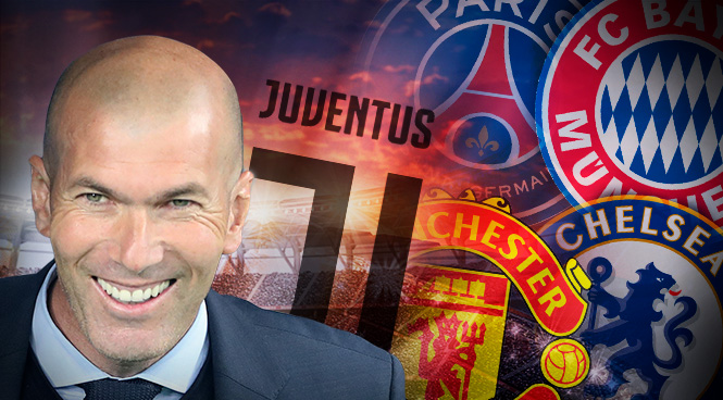 Los cinco equipos que pretenden a Zidane.