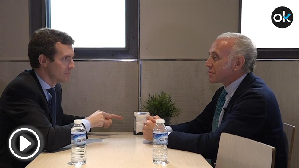 Pablo Casado y Eduardo Inda en el Restaurante «Koxka»