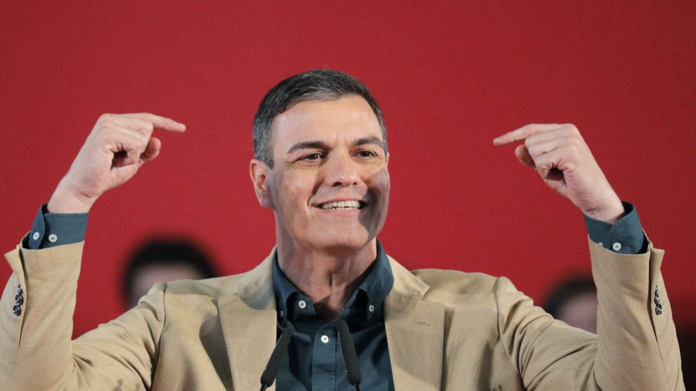 Pedro Sánchez, este domingo.