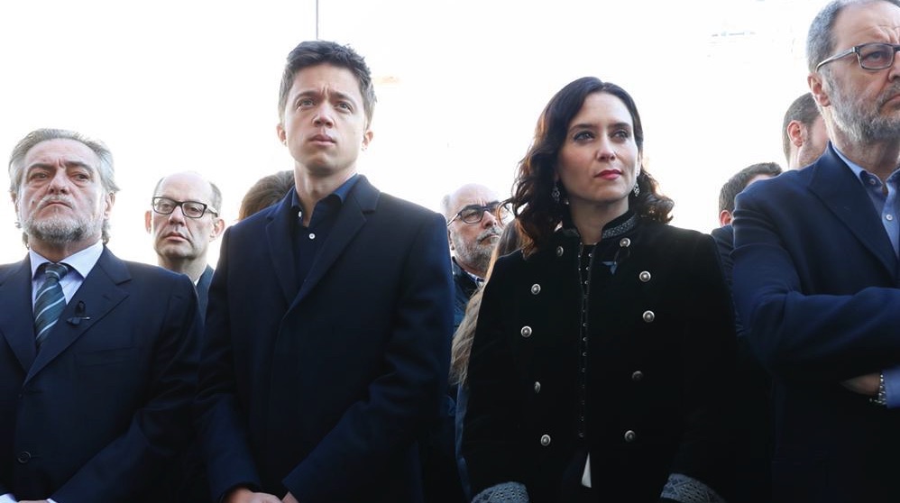 Isabel Díaz Ayuso, Íñigo Errejón y Pepu Hernández (Foto: PP)