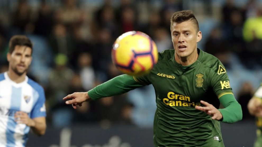Martín Mantovani con la Unión Deportiva Las Palmas (Sdhuesca.es)