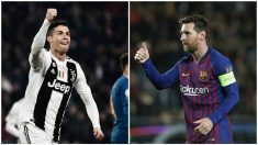 Cristiano y Messi vuelven a estar en cuartos de final de la Champions League. (AFP)