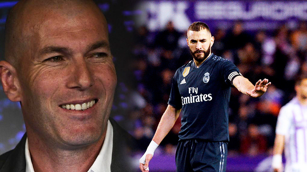 Zinedine Zidane tiene claro que cuenta con Benzema para todo.