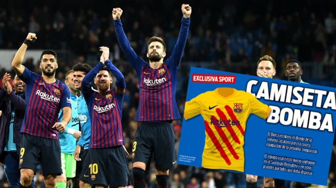 El Barça diseña una camiseta con la señera para jugar en el Bernabéu
