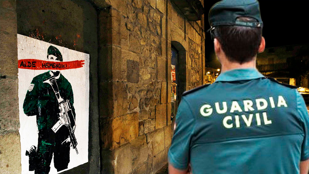 Una pintada contra la Guardia Civil en Alsasua. (Foto: EFE/OKDIARIO)