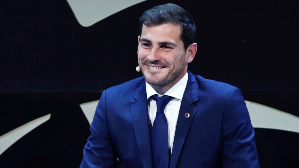 Iker Casillas en el acto de la Liga. (EFE)
