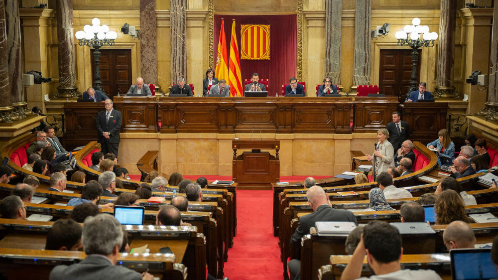 Pleno en el Parlament de Cataluña. Foto: Europa Press