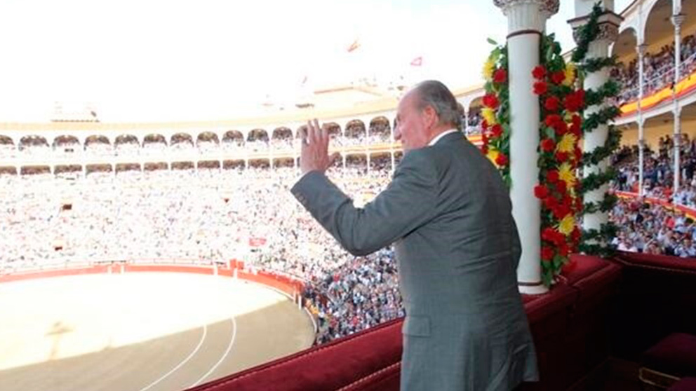 El Rey emérito Juan Carlos I en la plaza de toros de Las Ventas en Madrid, donde cada año se celebra la feria de San Isidro. Foto: Europa Press