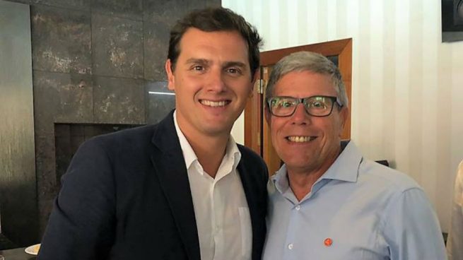 El líder de Ciudadanos, Albert Rivera (i), y el candidato José Manuel Gómez Lozano. (Foto: Gómez Lozano vía Facebook)