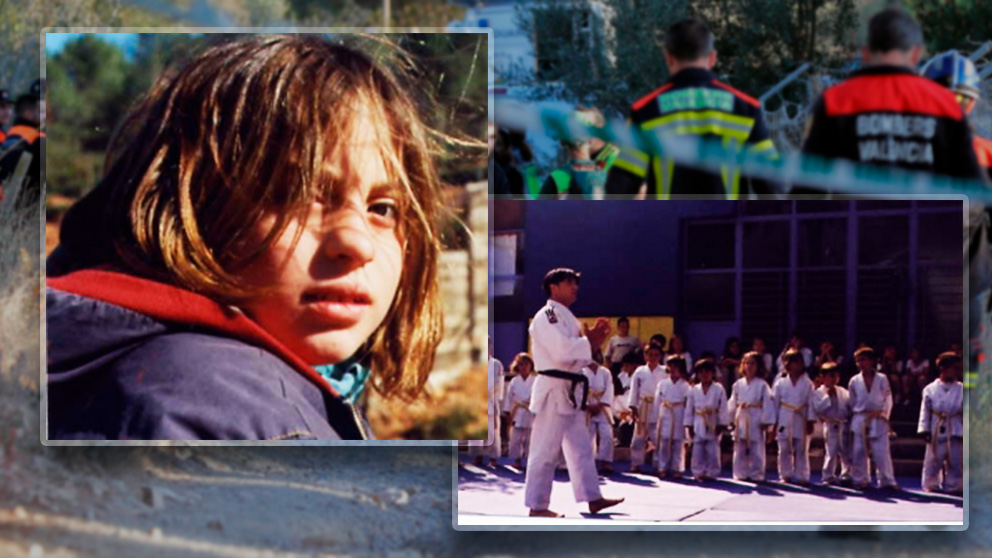 María Gombau en su época escolar, cuando destacaba en judo.