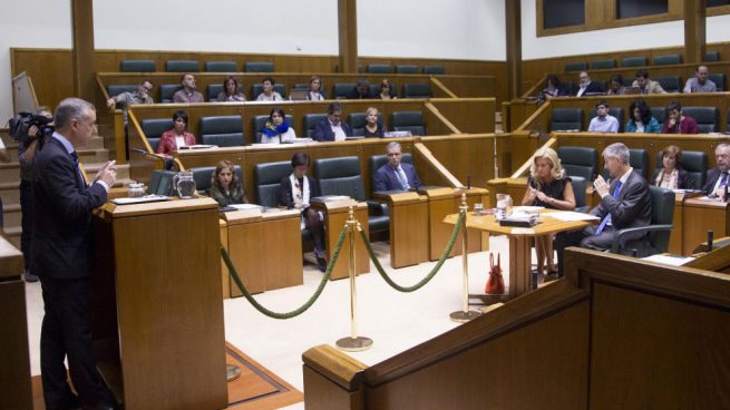 Urkullu en el Parlamento vasco. Foto: Europa Press