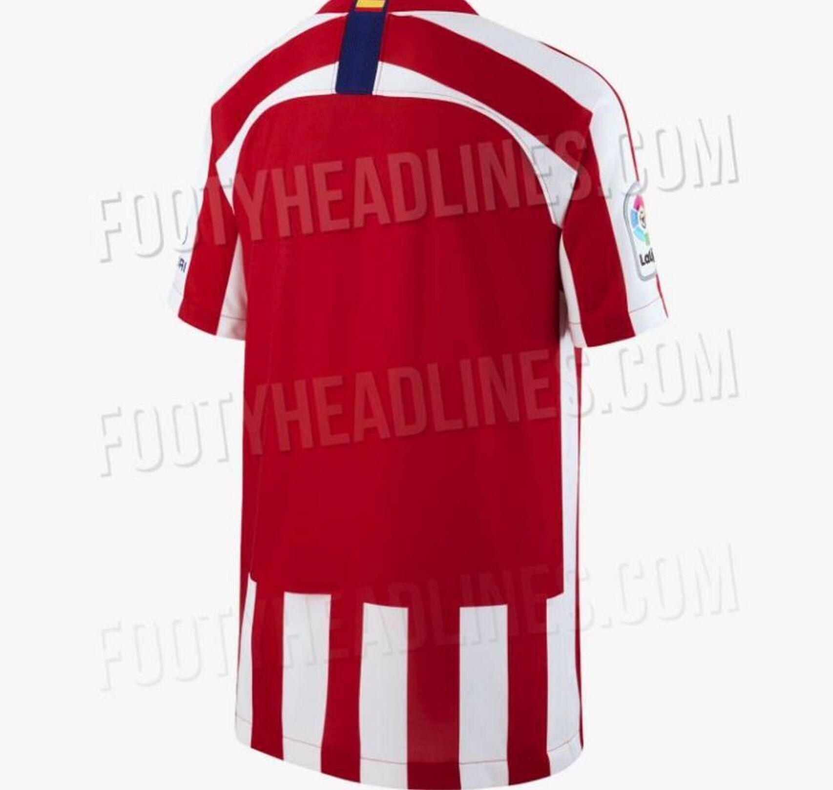 Parte trasera de la camiseta del Atlético de Madrid para la temporada 2019-2020