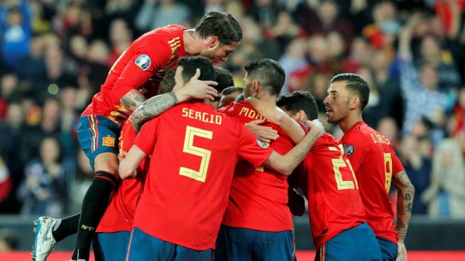 Alineación oficial de España contra en de clasificación para Eurocopa 2020