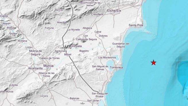 Un terremoto de magnitud 4 hace temblar Alicante, Murcia y el sur de Valencia