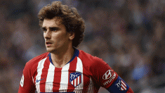 Antoine Griezmann durante un partido con el Atlético. (AFP)