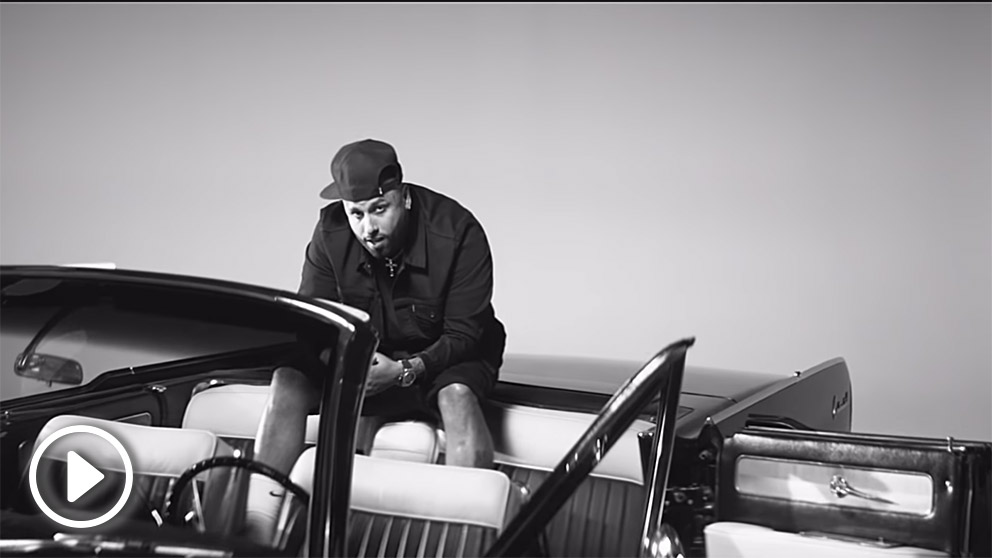 Nicky Jam durante el videoclip de su nuevo tema Te Robaré.