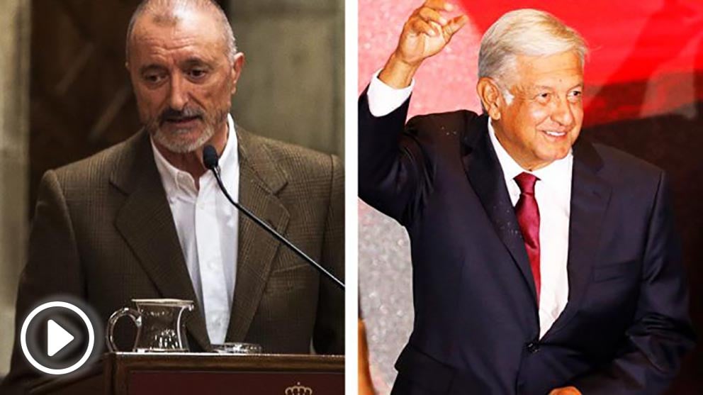 Arturo Pérez-Reverte y Andrés Manuel López Obrador