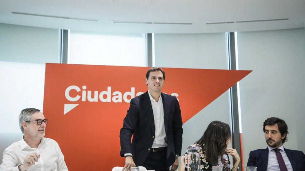 Reunión de la Ejecutiva de Ciudadanos, presidida por Albert Rivera. (Foto: EP)