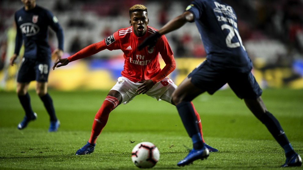 Florentino Luis, en un partido con el Benfica. (AFP)