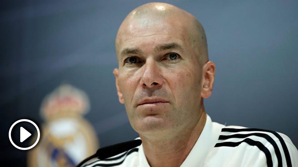 Zidane, durante una rueda de prensa. (Getty)
