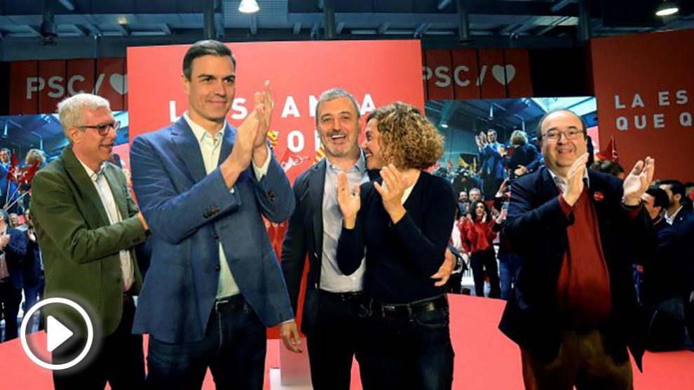 Pedro Sánchez acto PSC. Foto: EFE