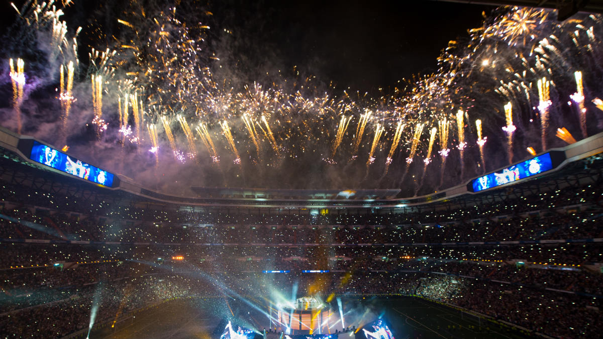 El Santiago Bernabéu, en una de sus grandes noches (Getty).