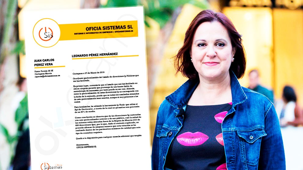 Isabel Franco, ganadora de las primarias de Cs en Murcia y el informe de la empresa especializada en voto telemático. (Foto: C’s / OKDIARIO)