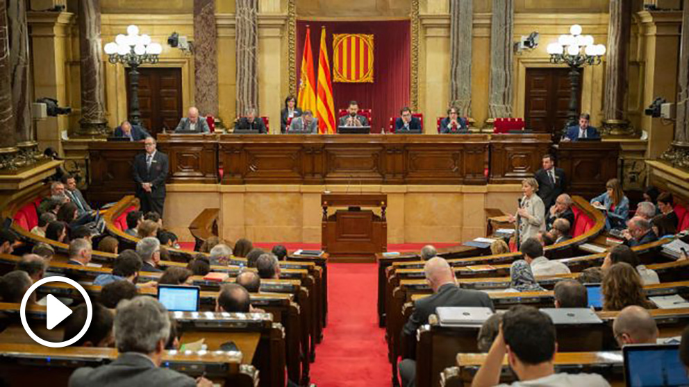 Pleno en el Parlament de Cataluña. Foto: Europa Press