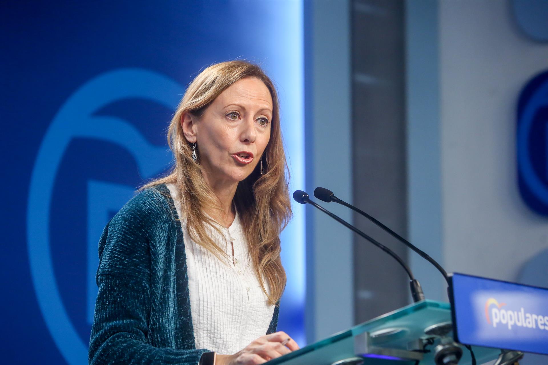 Marta González, vicesecretaria del PP. Foto. EP