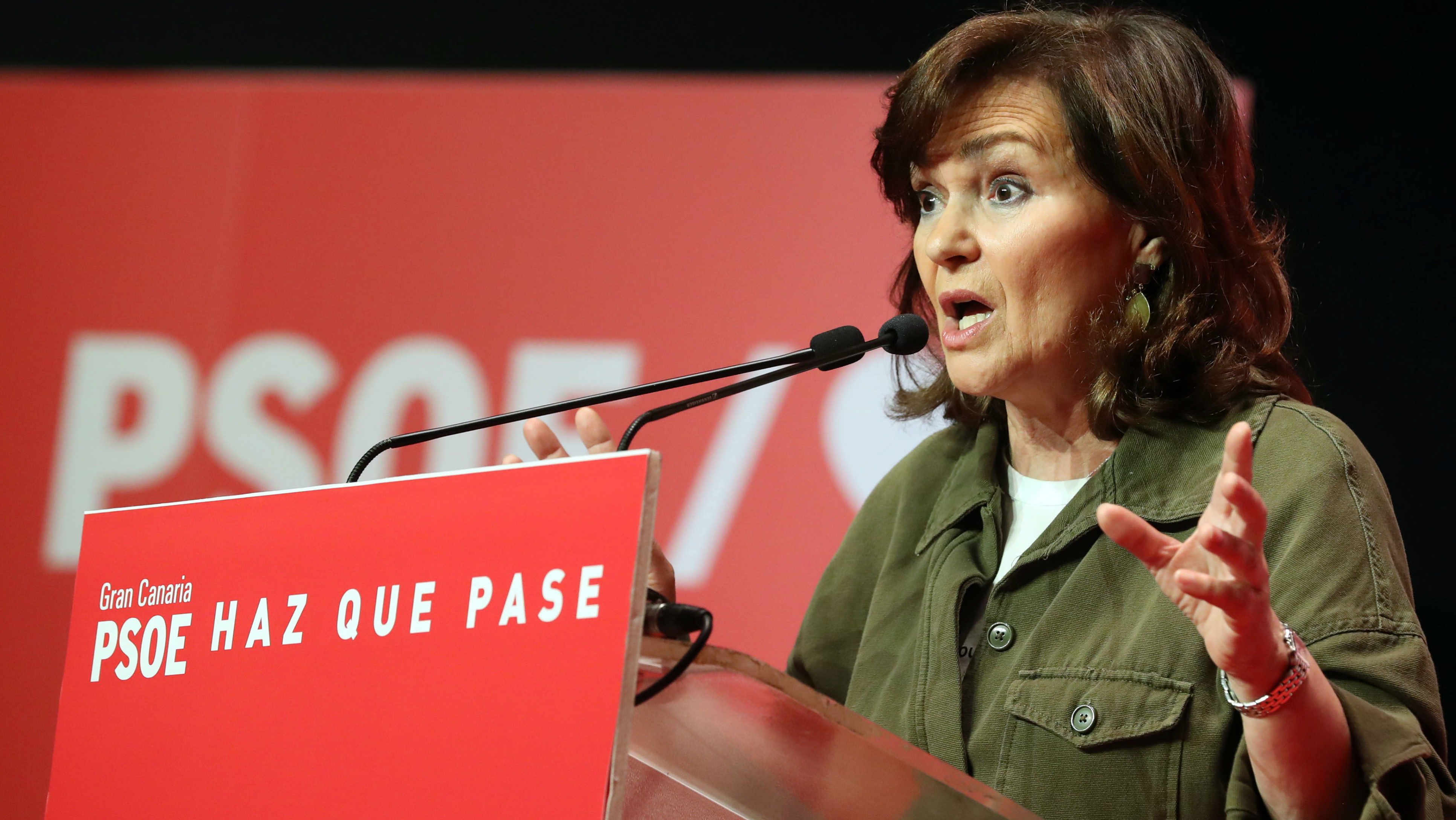 La vicepresidenta del Gobierno y secretaria federal de Igualdad del PSOE, Carmen Calvo. (Foto: EFE/Elvira Urquijo)
