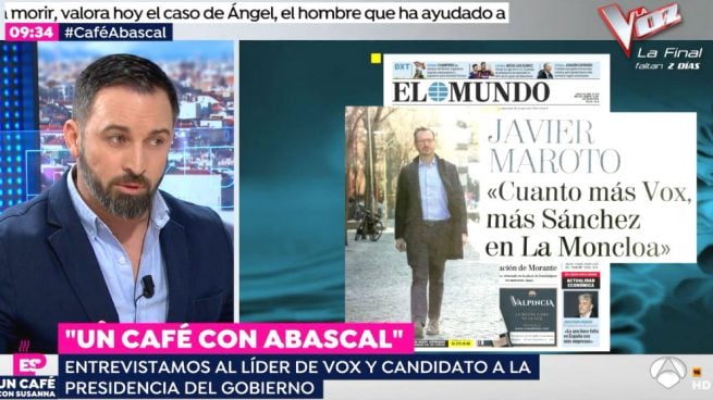 Abascal: “El que tenga miedo que vote al PP porque nosotros venimos a cambiar las cosas” Abascal-pp-espejo-655x368