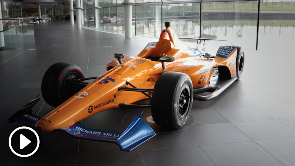 Así es el coche de Alonso para las 500 millas de Indianápolis. (McLaren)