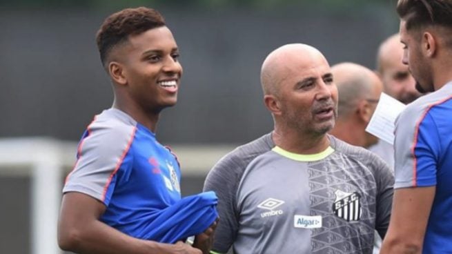 Sampaoli desquicia a Rodrygo