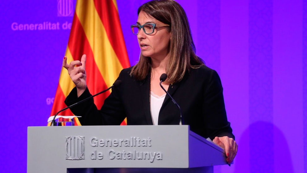 La consellera de Presidencia y portavoz de la Generalitat, Meritxell Budó (Foto: Europa Press).