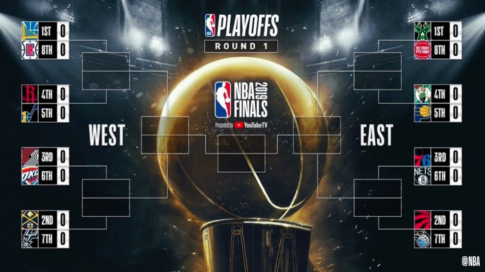 Así está el cuadro de los Playoffs de la NBA 2019. (NBA)