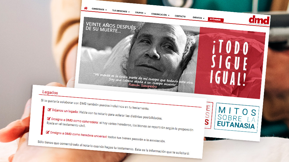 Página web de la Asociación Derecho a Morir Dignamente (DMD).