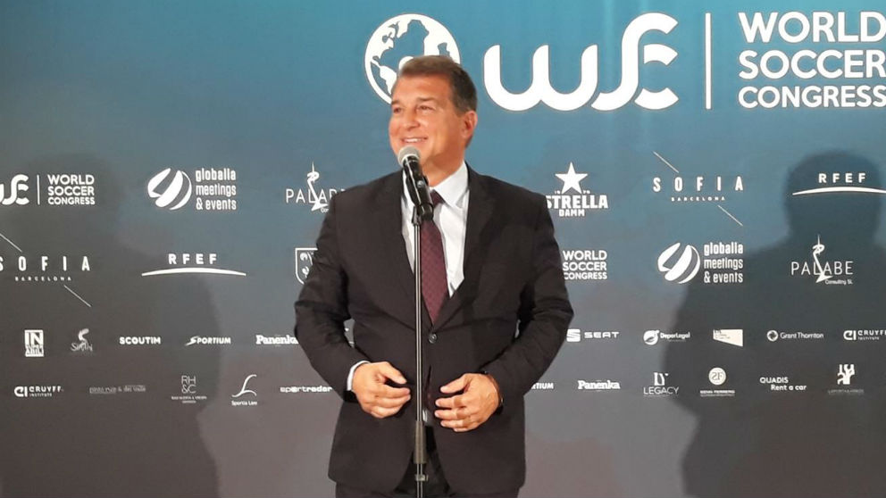 Joan Laporta carga contra el Real Madrid. (Europa Press)