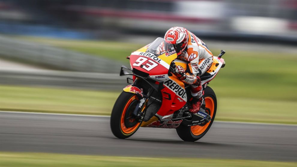 Marc Márquez volvió a volar en Italia. (Repsol Honda)