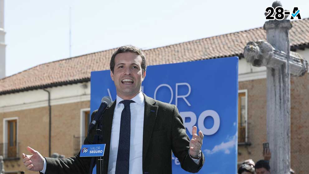Pablo Casado durante un acto de campaña- Foto: Europa Press