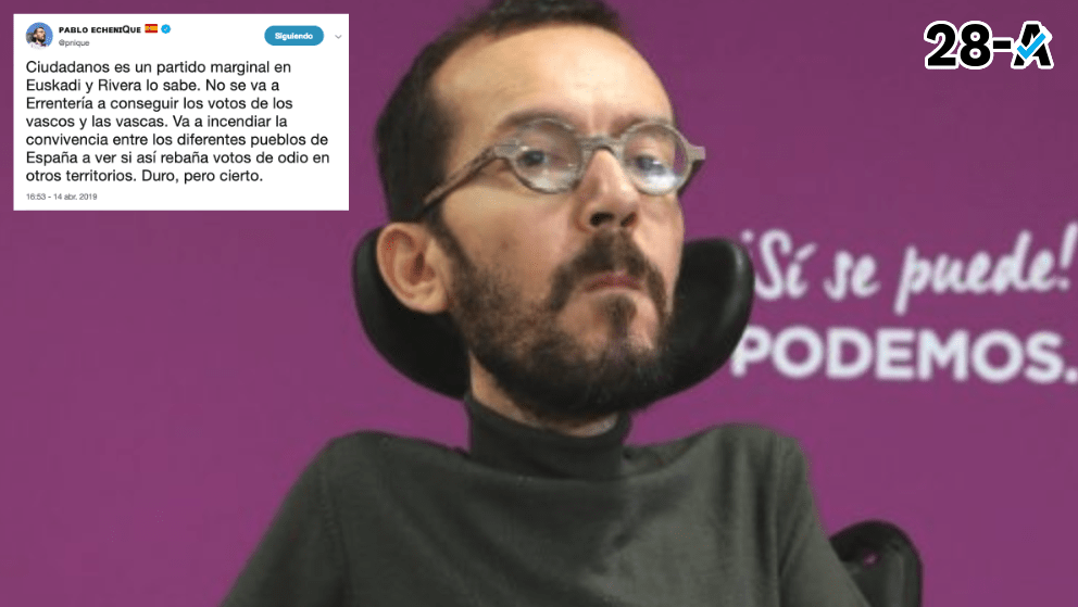 Pablo Echenique, líder de Podemos. Foto. EFE.