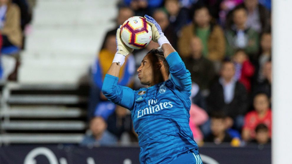 Keylor Navas, durante un partido. (EFE)