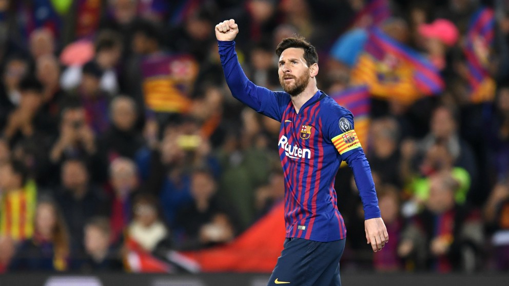 Messi, durante un partido de la pasada temporada. (Getty)