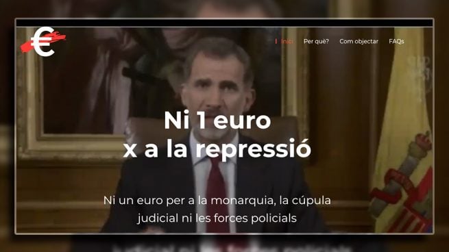 Los separatistas urden una treta para no pagar impuestos que «financien la represión del Estado»