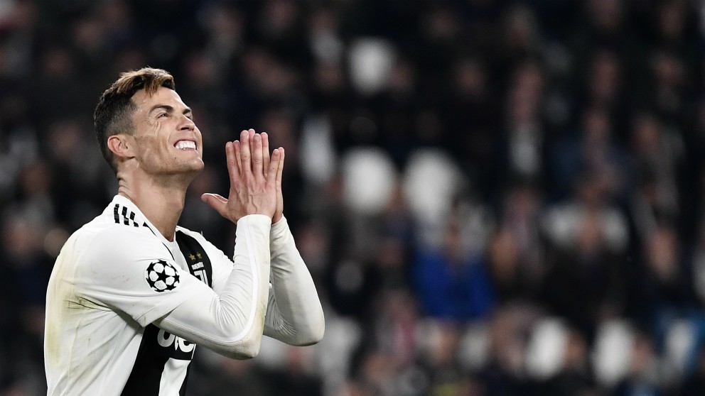 Cristiano Ronaldo, en un partido de la pasada temporada.  (AFP)