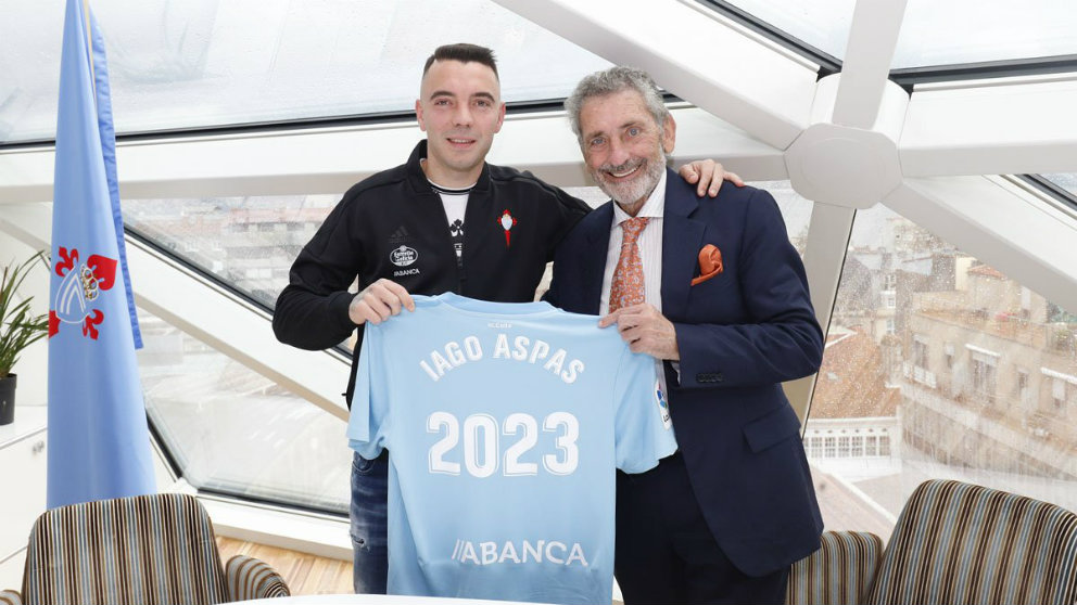 Iago Aspas y Carlos Mouriño (Celta de Vigo)