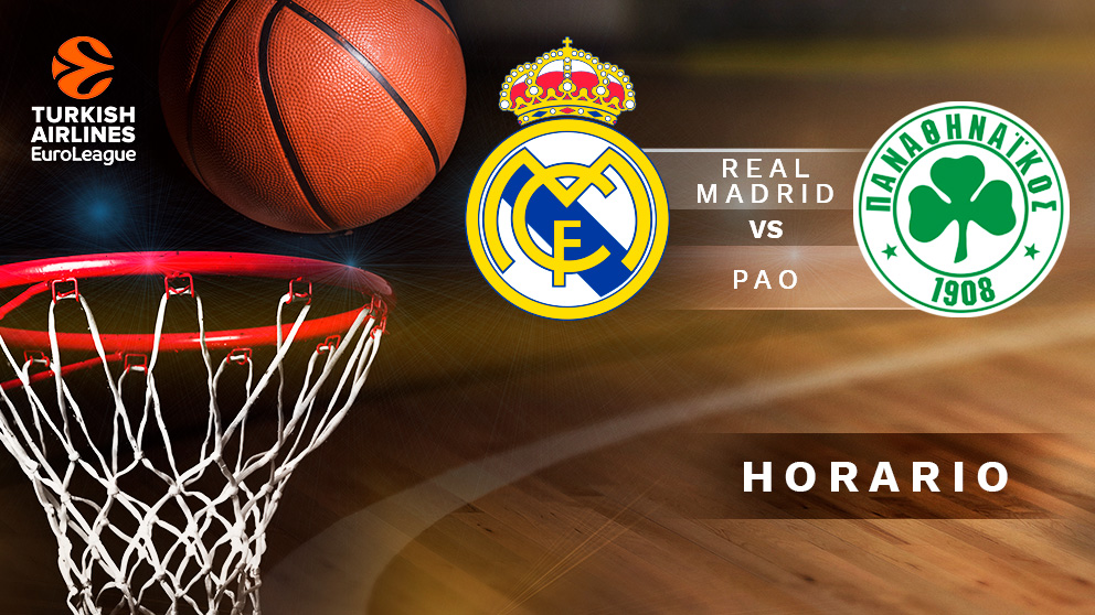 Euroliga: Real Madrid – Panathinaikos | Horario del partido de baloncesto de la Euroliga.